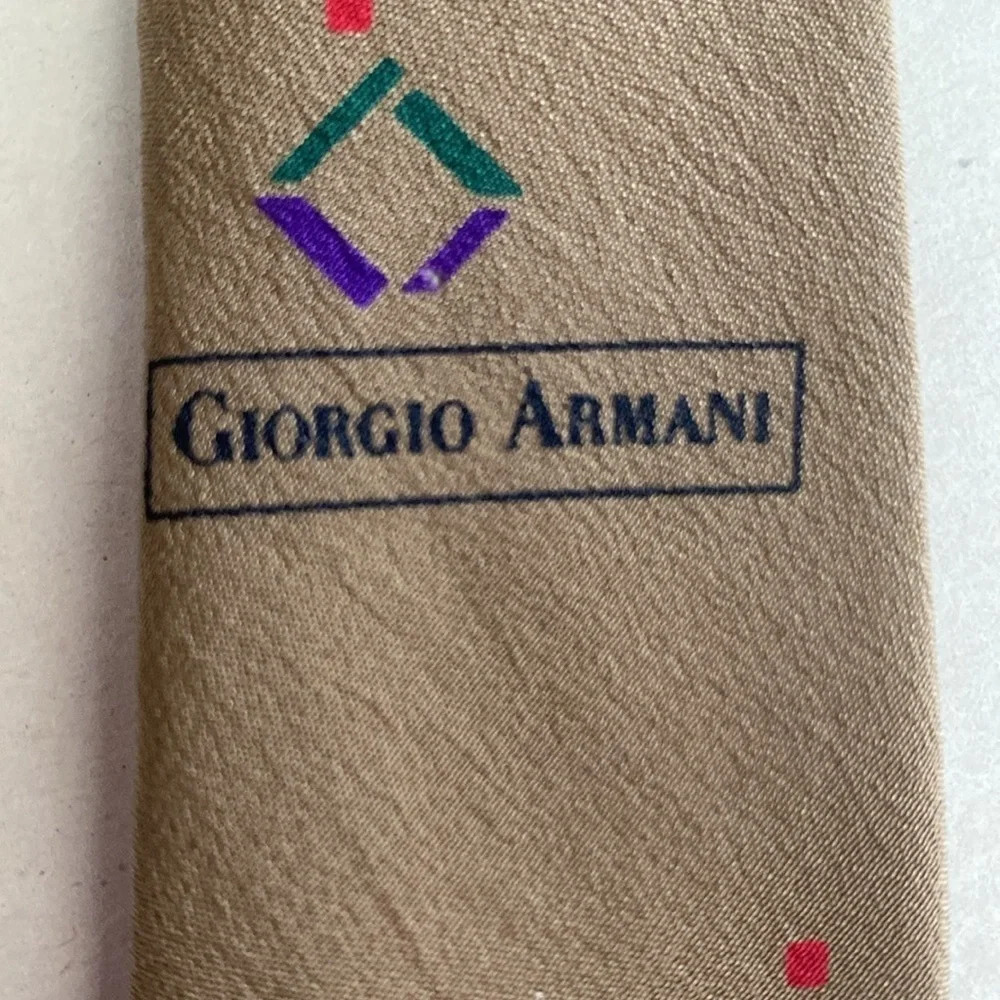 GIORGIO ARMANI SILK TIE Men’s Party Formal dressy office Academia Old Money
